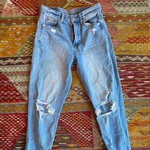 American Eagle Ripped Mom Jeans